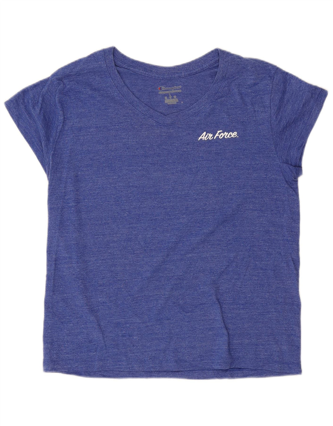 CHAMPION Womens Graphic T-Shirt Top UK 16 Large Blue