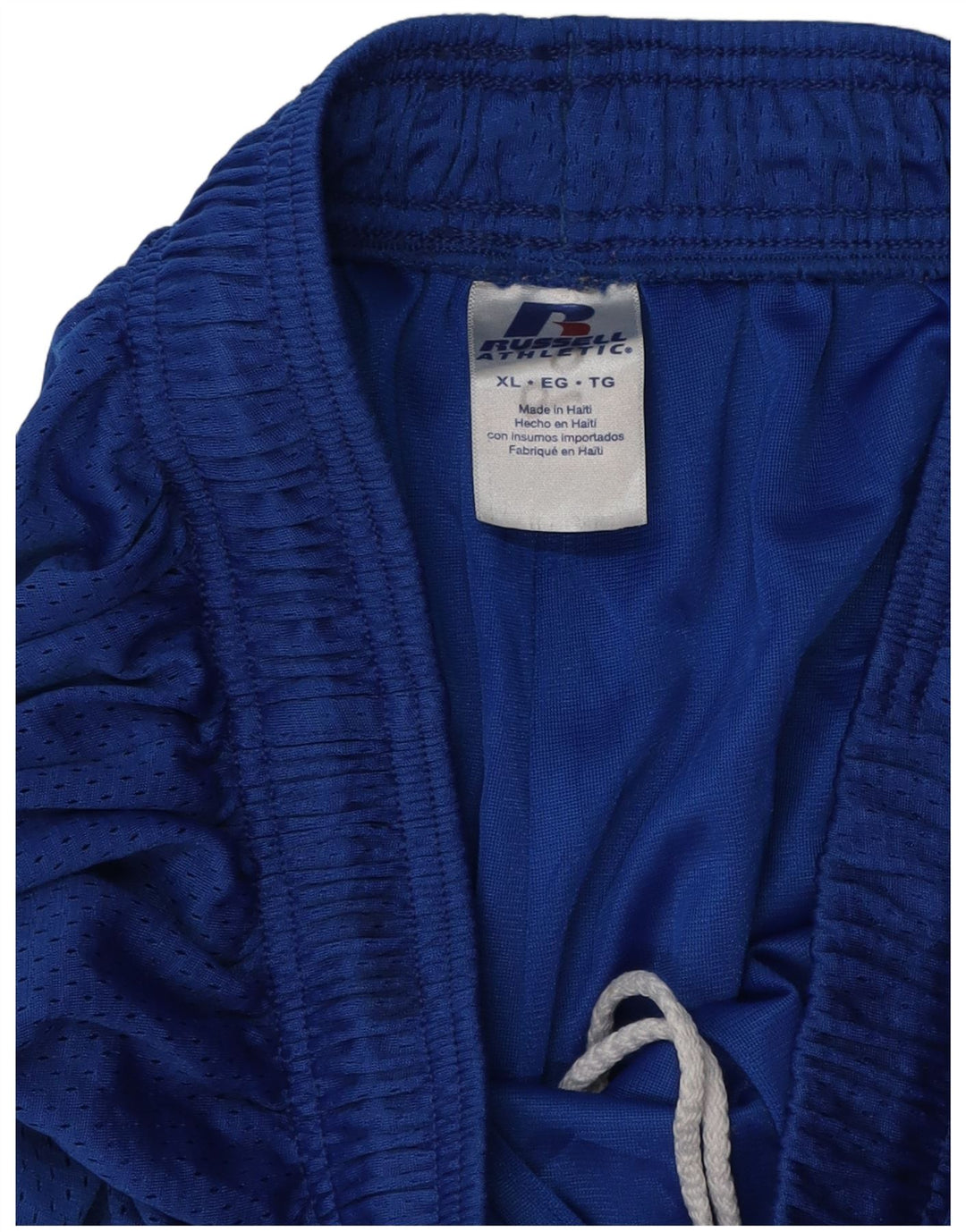 RUSSELL ATHLETIC Mens Graphic Sport Shorts XL  Blue Polyester