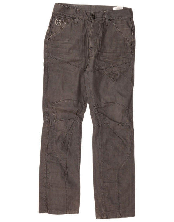 G-STAR Mens Straight Jeans W32 L34 Grey Cotton