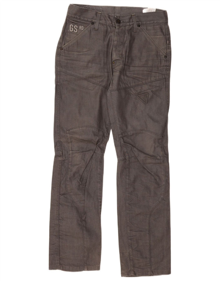 G-STAR Mens Straight Jeans W32 L34 Grey Cotton