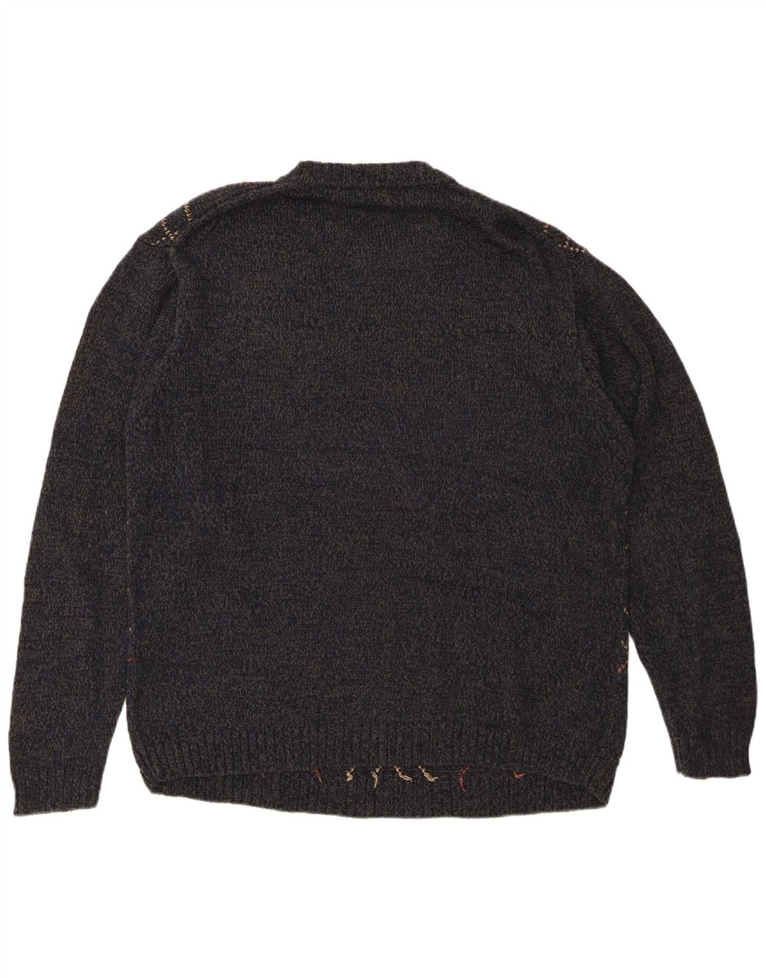 DOCKERS Mens Crew Neck Jumper Sweater XL Navy Blue Argyle/Diamond Cotton