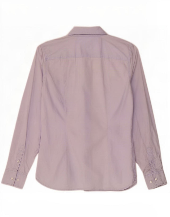 Tommy Hilfiger Womens Shirt US 8 Medium Blue Cotton