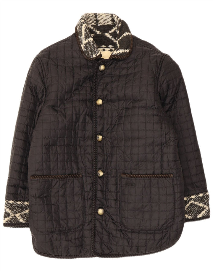 Brums Mens Quilted Jacket UK 38 Medium Black