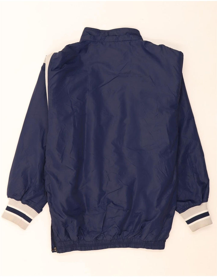 RUSSELL ATHLETIC Mens Anorak Jacket UK 36 Small Navy Blue Colourblock