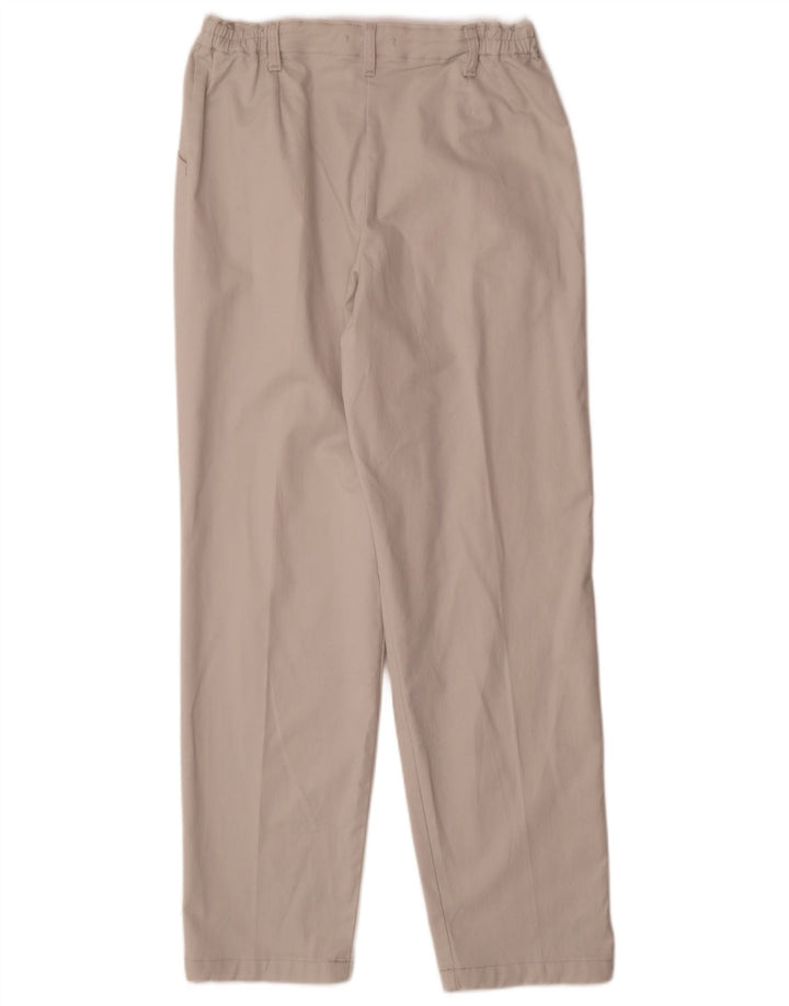Lee Womens Tapered Casual Trousers US 12 Large W32 L32 Beige Cotton