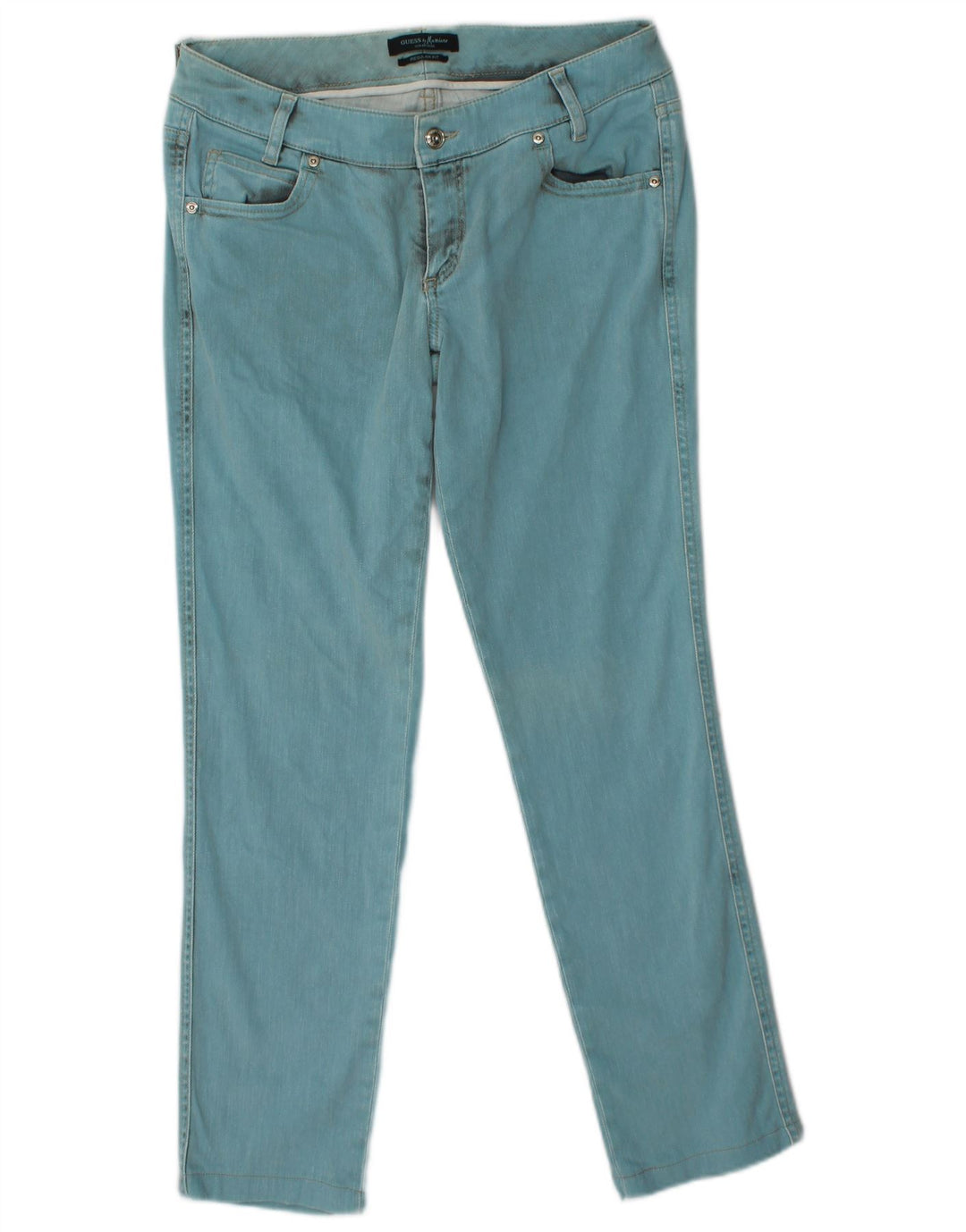 GUESS BY MARCIANO Womens Regular Fit Slim Jeans W31 L27 Blue Cotton