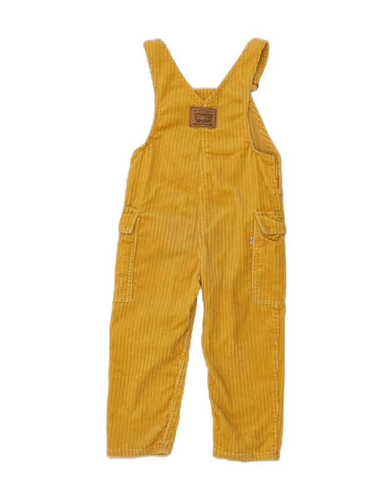 LEVI'S Boys Dungarees Cargo Corduroy Trousers 3-4 Years W26 L15 Yellow Vintage Levi's and Second-Hand Levi's from Messina Hembry 