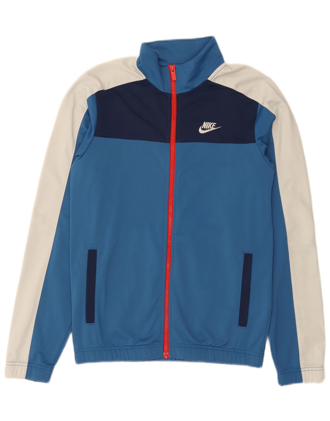 Nike Mens Tracksuit Top Jacket XS Blue Colourblock Polyester