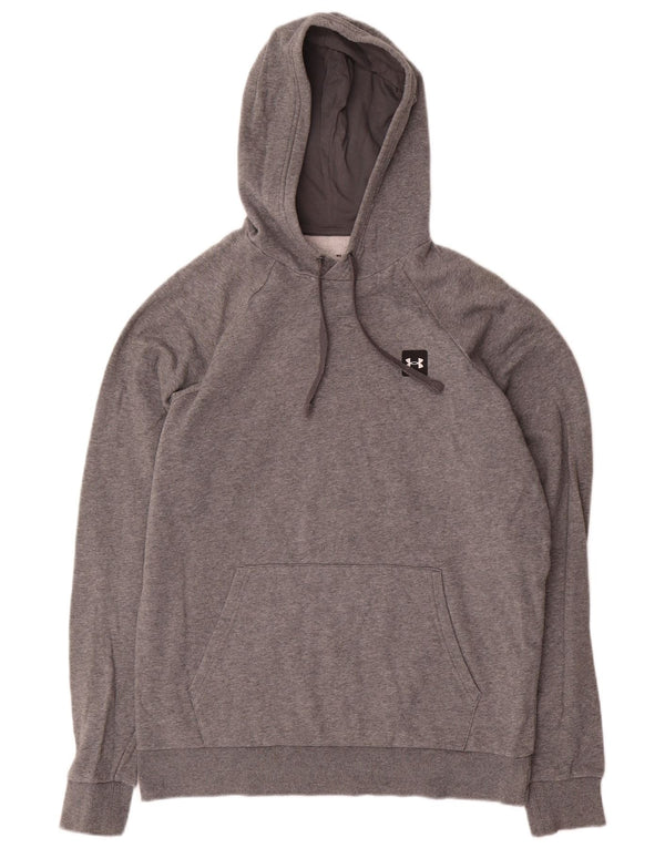 Under Armour Mens Cold Gear Hoodie Jumper Medium Grey Cotton