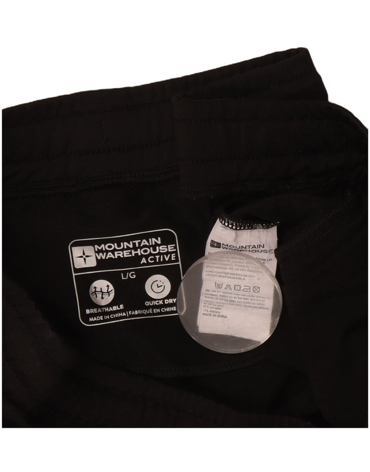Mountain Warehouse Mens Tracksuit Trousers Large Black Polyester
