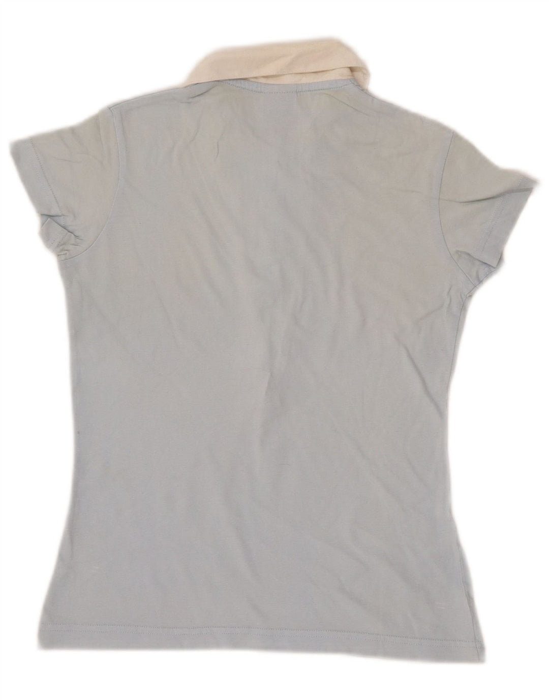 NIKE Womens Polo Shirt UK 10/12 Medium Blue Colourblock