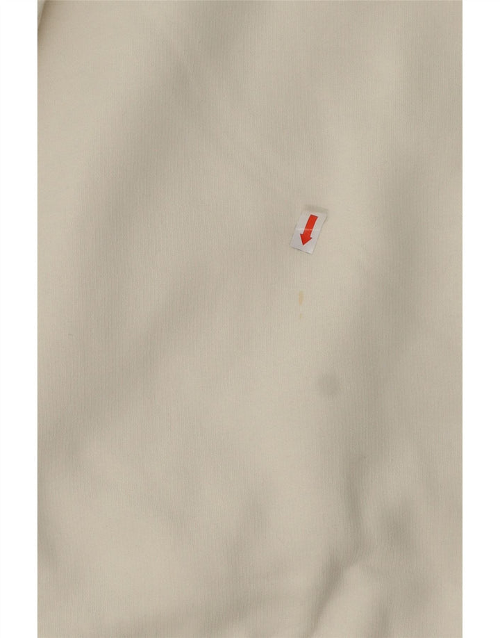 DICKIES Mens Sweatshirt Jumper Medium Off White Cotton