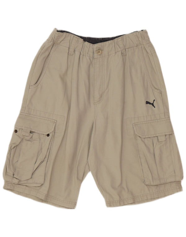 Puma Mens Cargo Shorts Medium W32  Grey Cotton