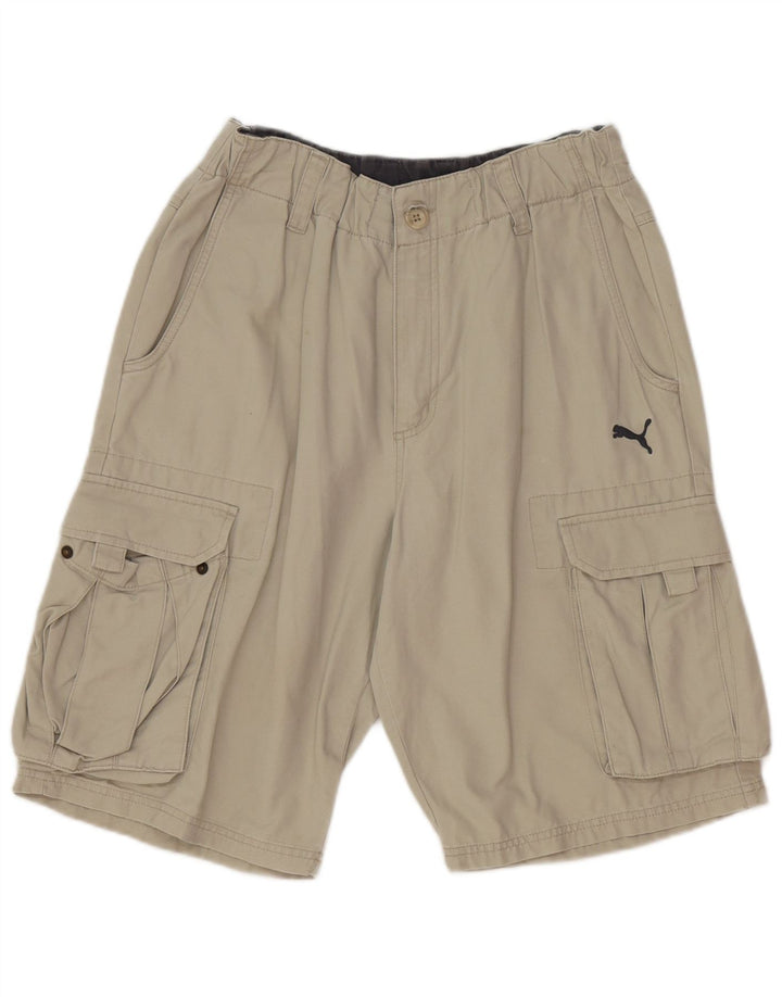 Puma Mens Cargo Shorts Medium W32  Grey Cotton