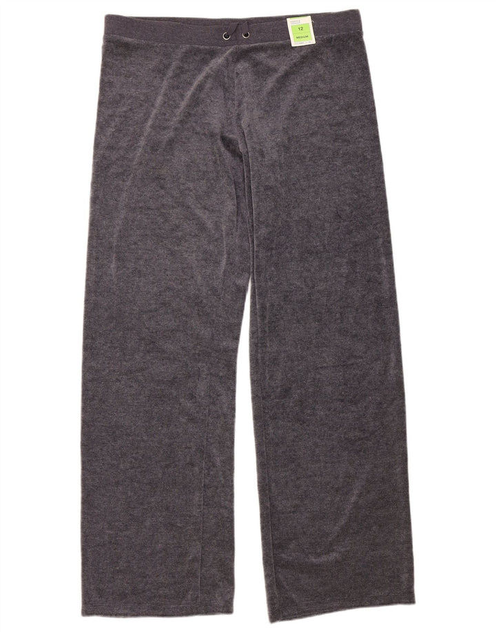 Marks & Spencer Womens Tracksuit Trousers UK 12 Medium W30 L30 Grey
