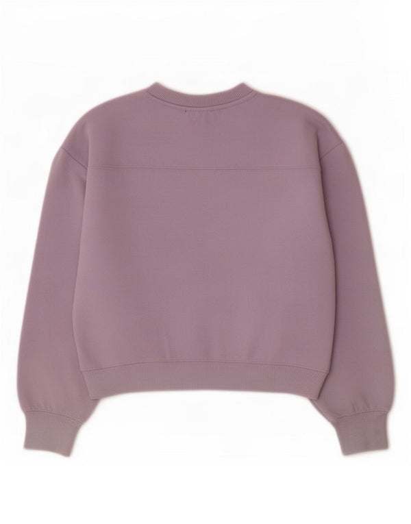Zara Womens Sweatshirt Jumper UK 10 Small Purple Polyester