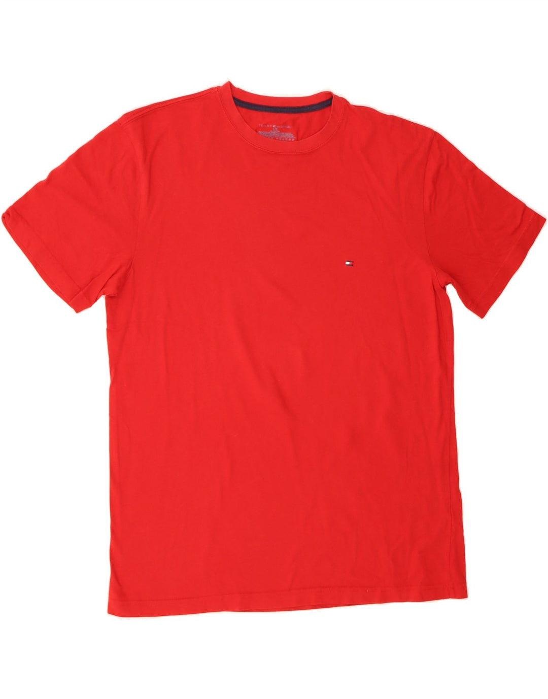 TOMMY HILFIGER Mens T-Shirt Top Large Red Vintage Tommy Hilfiger and Second-Hand Tommy Hilfiger from Messina Hembry 