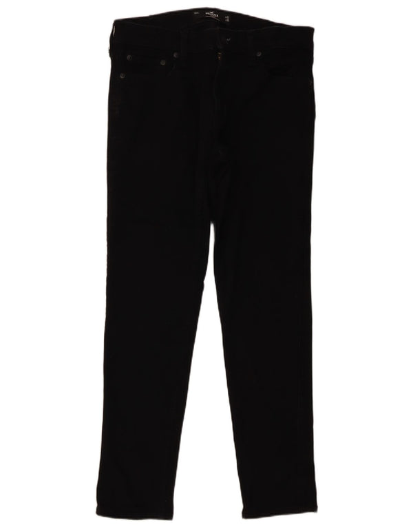 Hollister Mens Skinny Jeans W32 L30 Black Cotton