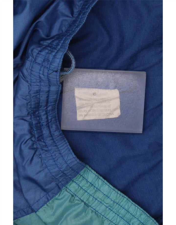 Erima Mens Tracksuit Trousers Joggers Large  Blue Colourblock Polyamide
