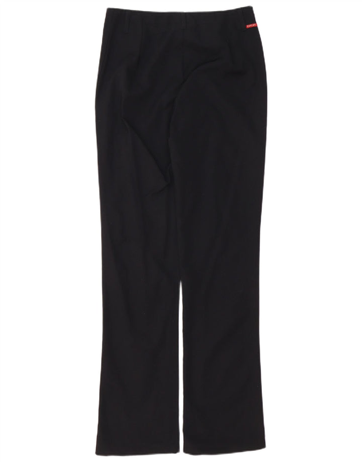 Replay Womens Straight Casual Trousers W28 L32 Black Polyamide