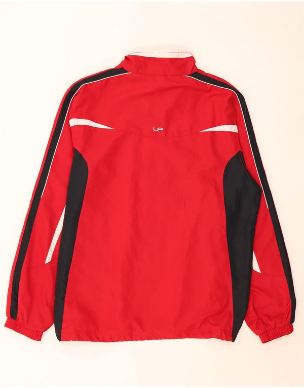 Linea Primero Mens Tracksuit Top Jacket Large Red Colourblock Polyester