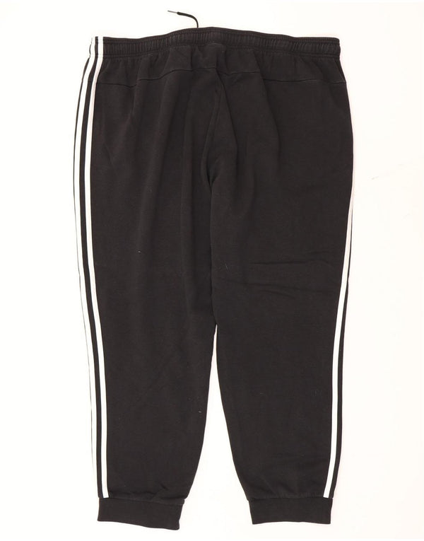 Adidas Mens Tracksuit Trousers Joggers 3XL Black Cotton
