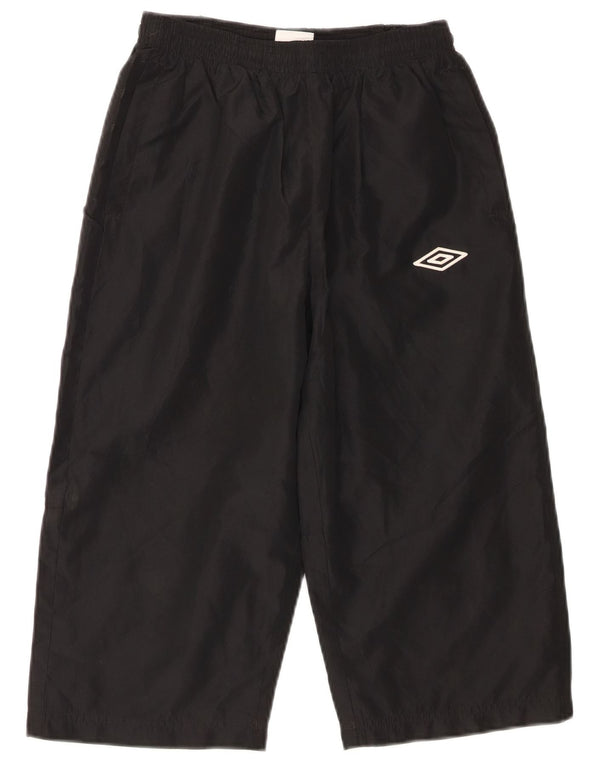 Umbro Boys Capri Tracksuit Trousers 13-14 Years XL Black Argyle/Diamond