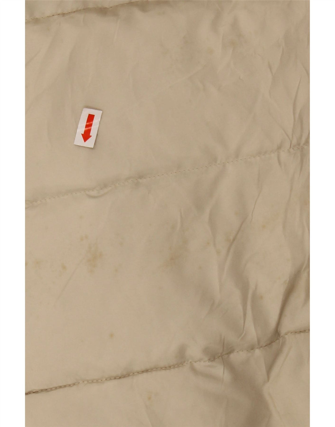 SERGIO TACCHINI Womens Hooded Padded Jacket IT 42 Medium Beige Polyester