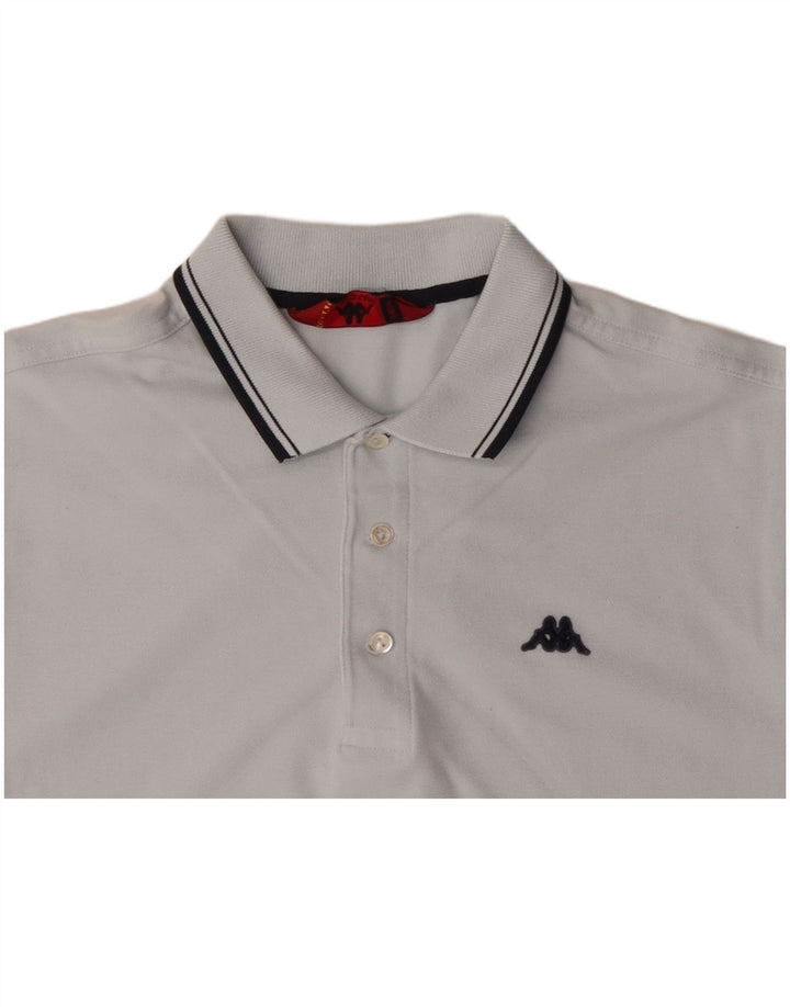 KAPPA Mens Polo Shirt Medium Blue Cotton
