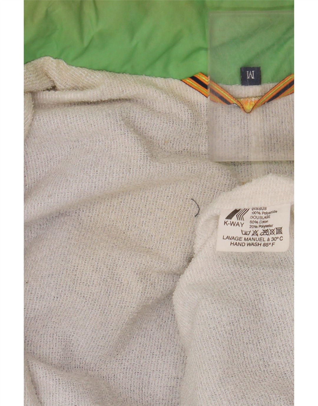 K-WAY Mens Windbreaker Jacket UK 38 Medium Purple Colourblock Polyamide