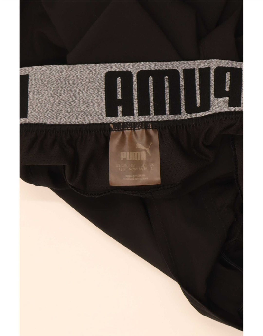 Puma Mens Graphic Sport Shorts Large Black Polyester