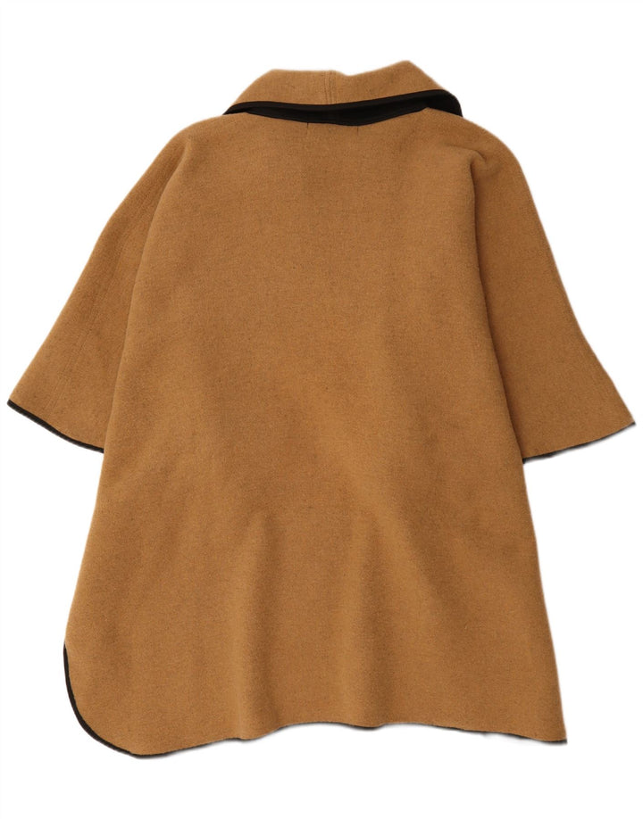 David Barry Womens Poncho Coat One Size Beige