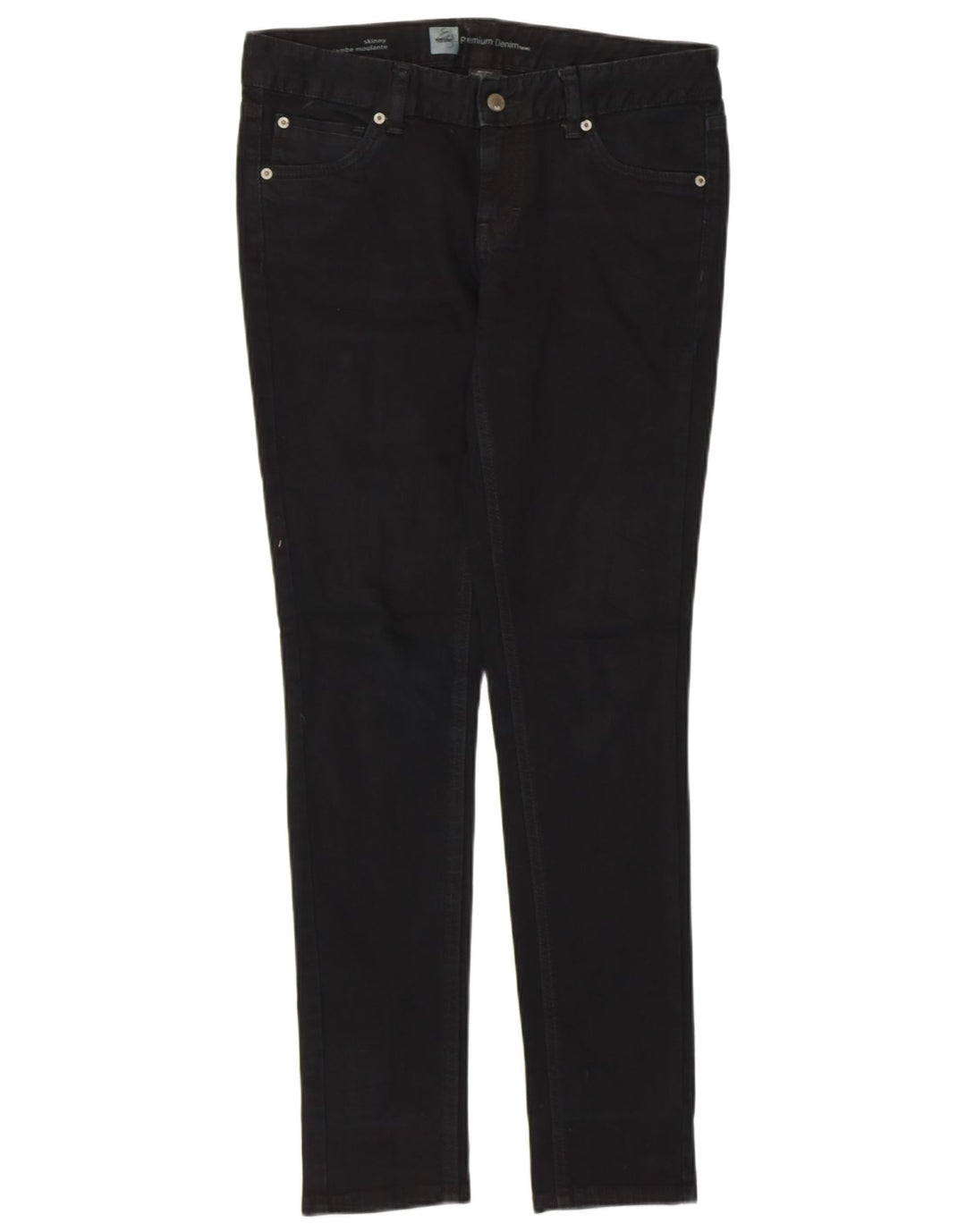 Mossimo Womens Stretch Skinny Jeans US 4 Small W30 L30 Black Cotton