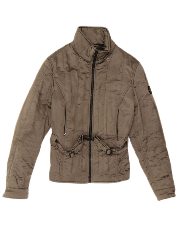 Refrigiwear Womens Padded Jacket IT 44 Medium Khaki Polyamide