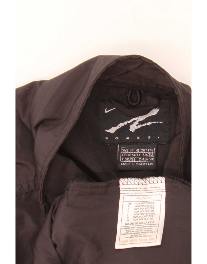 Nike Mens Andre Agassi Tracksuit Top Jacket UK 38/40 Medium Black
