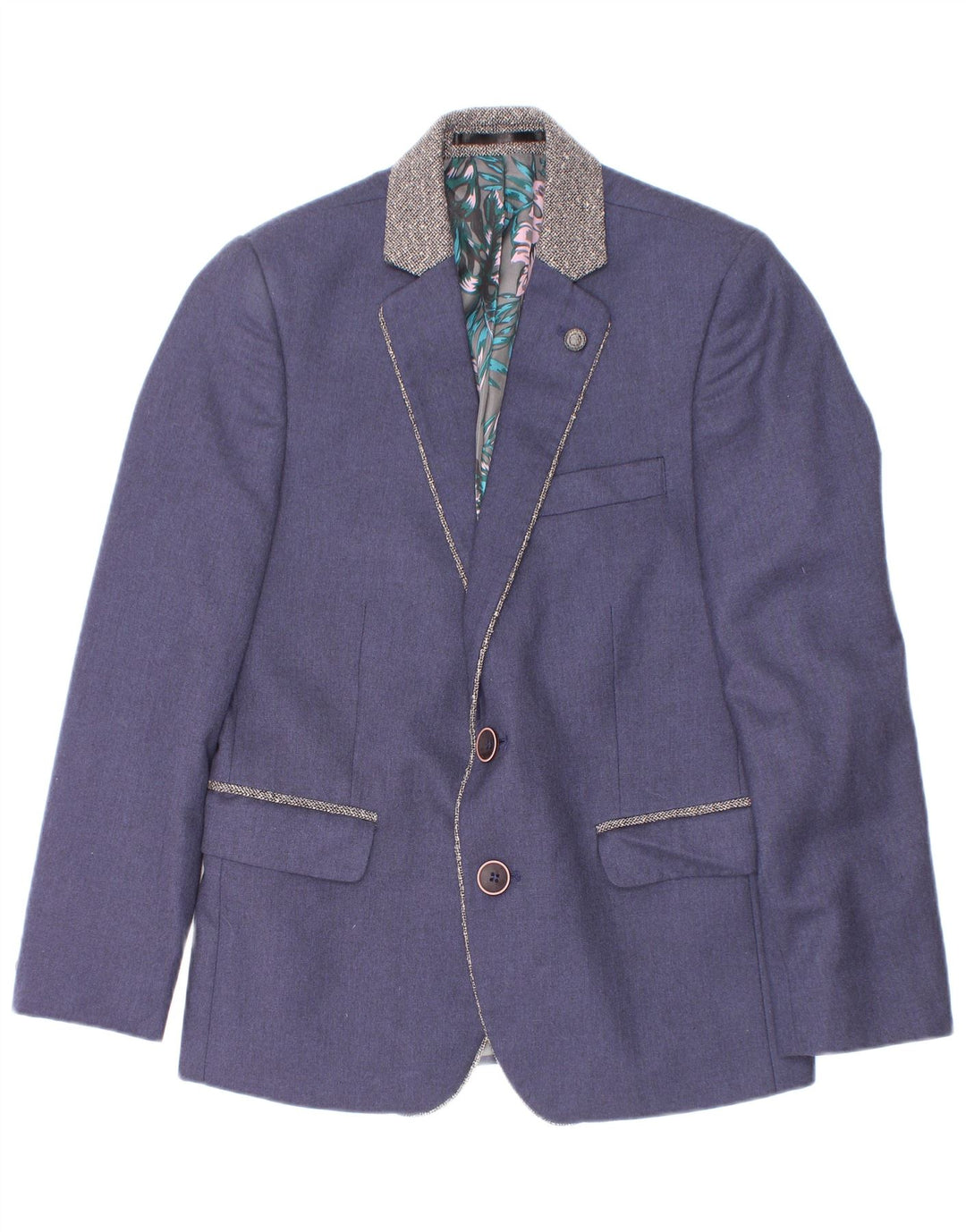 JP 1880 Boys 2 Button Blazer Jacket 4-5 Years Navy Blue Polyester