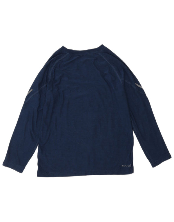Russell Athletic Boys Dri-Power Top Long Sleeve 7-8 Years Medium Navy Blue