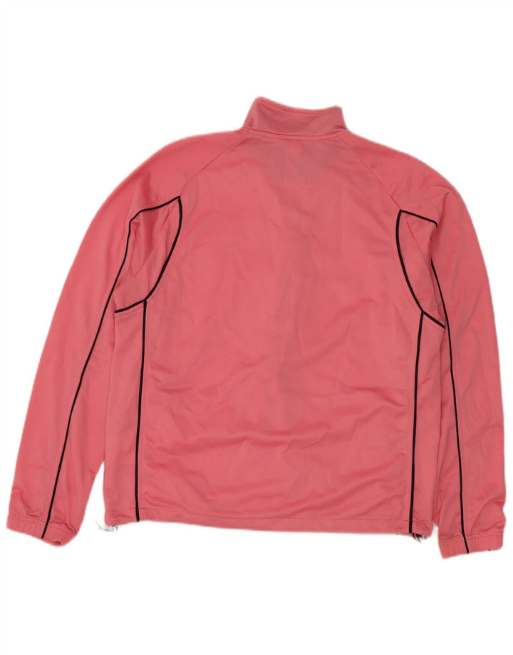 Brugi Womens Tracksuit Top Jacket UK 16 Large  Pink Polyester
