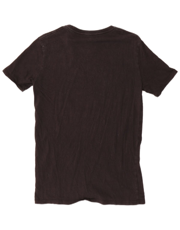 True Religion Mens Graphic T-Shirt Top Small Black Cotton