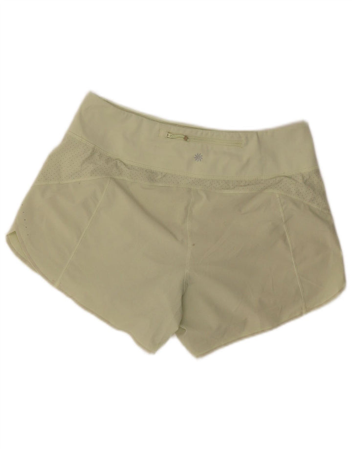 Athleta Womens Sport Shorts UK 14 Medium  Green Polyester