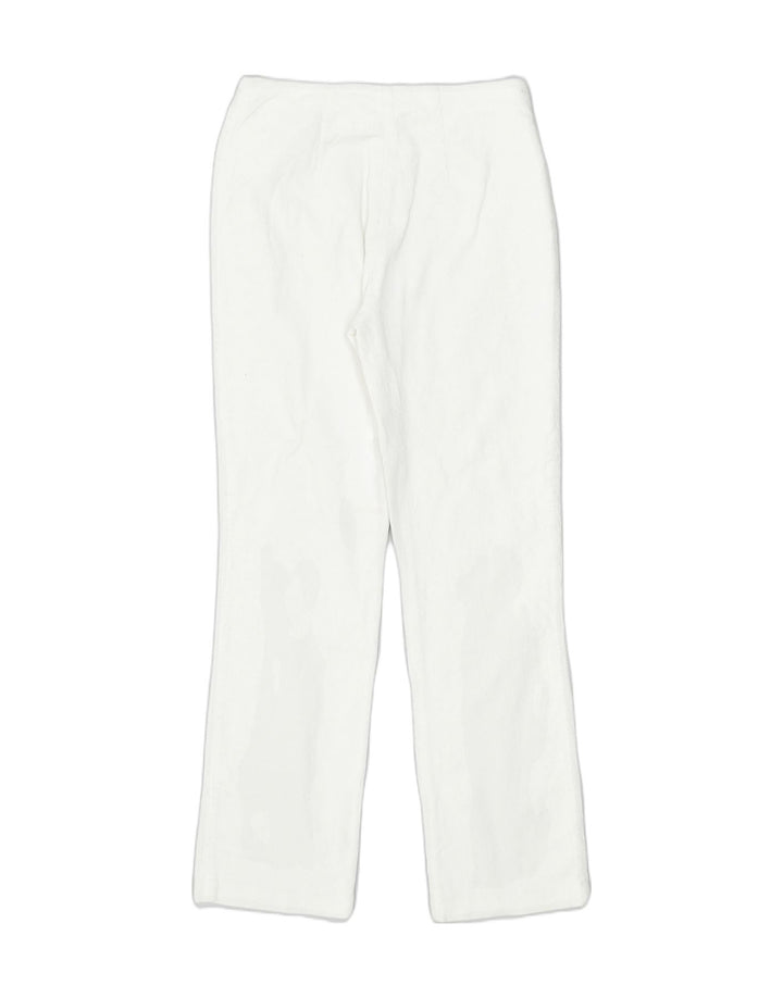 VINTAGE Womens Straight Chino Trousers W30 L31 White Cotton | Vintage | Thrift | Second-Hand | Used Clothing | Messina Hembry 