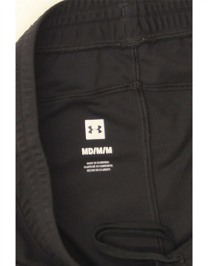 Under Armour Mens Tracksuit Trousers Medium Black Colourblock