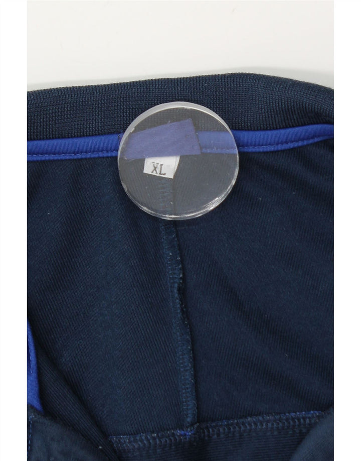 Asics Mens Tracksuit Top Jacket XL Navy Blue Polyester