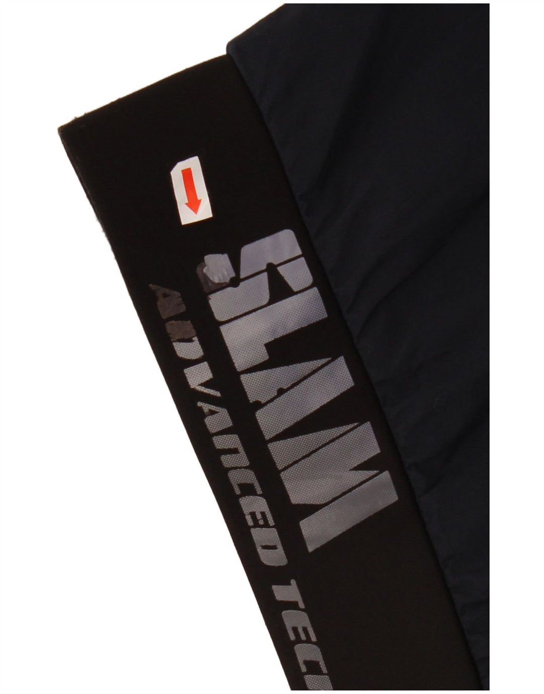 SLAM Mens Graphic Bomber Jacket UK 40 Large Navy Blue Polyester