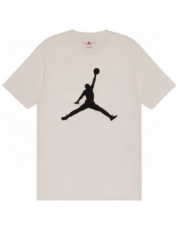 Jordan Mens Graphic T-Shirt Top Medium White Cotton
