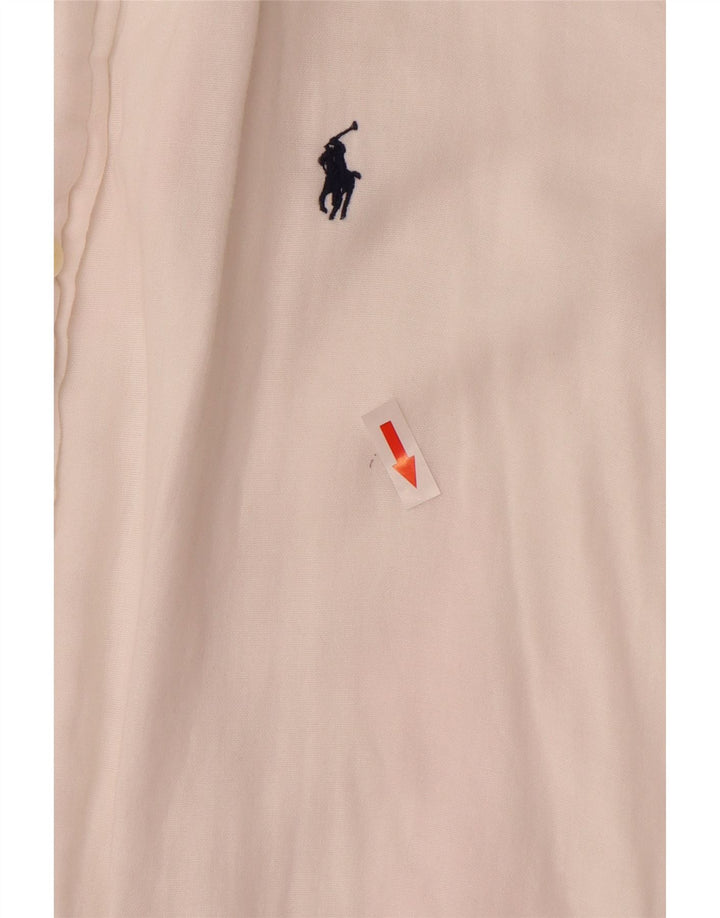 Ralph Lauren Mens Custom Fit Shirt Large White Cotton