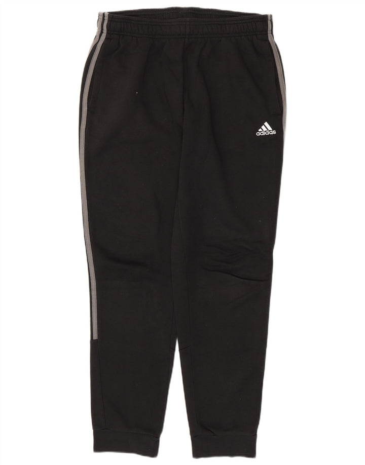 ADIDAS Mens Tracksuit Trousers Joggers Medium  Black Cotton