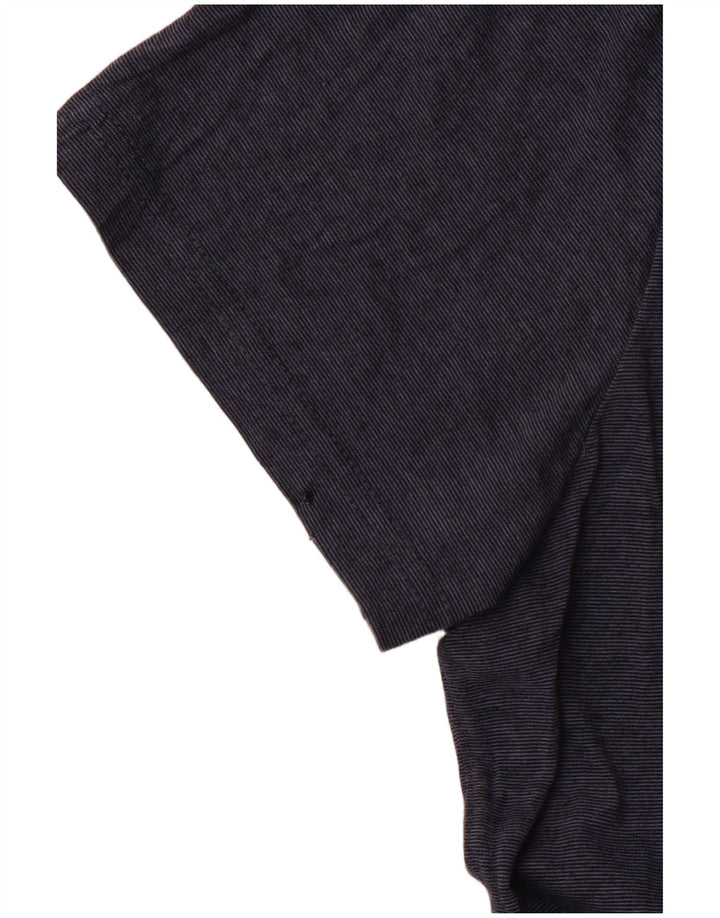 Superdry Mens Graphic T-Shirt Top 3XL Navy Blue Pinstripe Cotton