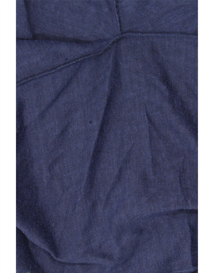 Marks & Spencer Womens Cardigan Sweater UK 10 Small Navy Blue Polyester