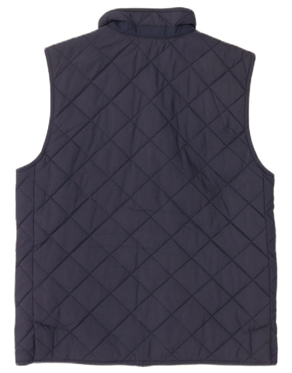 Polo Ralph Lauren Boys Quilted Gilet 14-15 Years Large Navy Blue Polyester